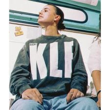 SAINT MICHAEL／セントマイケル／KLF_LS TEE／WHITE KLF BLACK