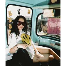 SAINT MICHAEL／セントマイケル／KLF_SS TEE  SMILE WHITE