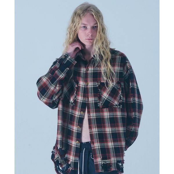 [}C]FR(13)NDS^tY^PIGMENT CHECK SHIRT/CtbViROYAL FLASHj bh