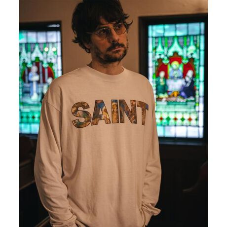 SAINT MICHAEL／セントマイケル／LS TEE／NEW BODY RULES／WHITE
