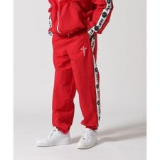 SAINT MICHAEL／セント マイケル／TRACK PANTS／SIDE TAPE／RED