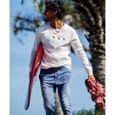 muta MARINE／ムータ マリン／別注 Three America Heart LS TEE