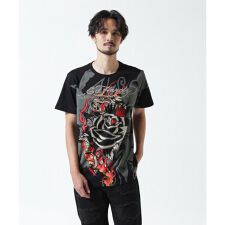 Ed Hardy／エド ハーディー／ECST SS TEE_ROSE