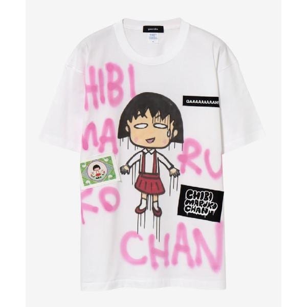 [}C]guernika×т܂q^Drooping Maruko Paint Tshirt/CtbViROYAL FLASHj zCg