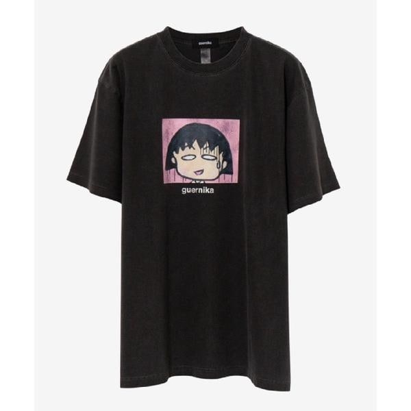 [}C]guernika×т܂q^Drooping Maruko Vintage style Ts/CtbViROYAL FLASHj ubN1