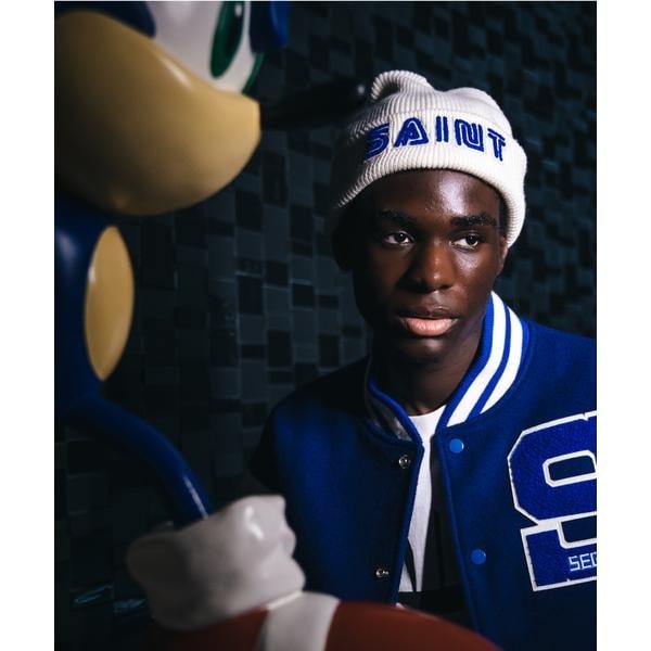 SAINT MICHAEL／セントマイケル／5PANNEL EAT ME CAP EAT ME BL