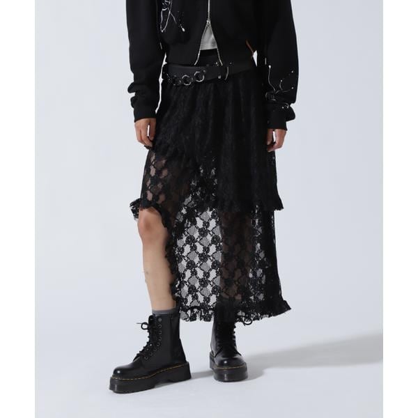 スカート Limi feu Black Frill Skirt Limi feu Black Frill Skirt
