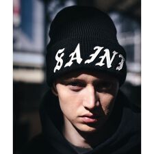 SAINT MICHAEL／セントマイケル／KNIT CAP／SAINT／BLACK