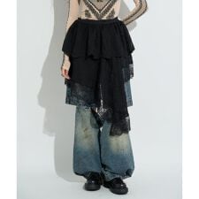 ANNA SUI NYC／アナ スイ エヌワイシー／アシメレーススカート