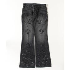 Yasuyuki Ishii／ヤスユキイシイ／Cross Patch Lace Pants