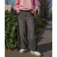 AULA AILA／アウラアイラ／別注コクーンシルエットデニムパンツ