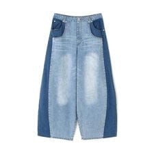 AULA AILA／アウラアイラ／別注コクーンシルエットデニムパンツ