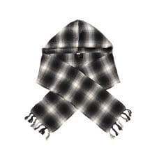 KAMIYA×CA4LA／カミヤ×カシラ／HOODED CHECKED STOLE