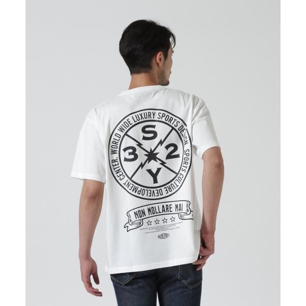 [�}���C]SY32 by SWEET YEARS �^BACK CIRCLE LOGO TEE/���C�����t���b�V���iROYAL FLASH�j �z���C�g