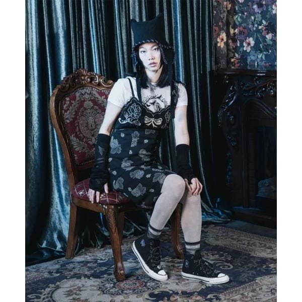 [�}���C]ANNA SUI×CONVERSE�^�A�i �X�C×�R���o�[�X�^ALL STAR AGED HI�^ANN/���C�����t���b�V���iROYAL FLASH�j �u���b�N