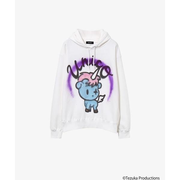 [�}���C]guernika�^�Q���j�J�^THUMB DOLL SPRAY HOODIE ���j�R/���C�����t���b�V���iROYAL FLASH�j �z���C�g