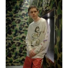 SAINT MICHAEL／セント マイケル／BAPE_LS T-SHIRT／RUNNING／WHI