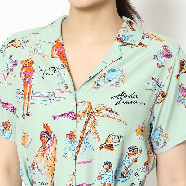 上質で快適 ａｌｏｈａ ｂｌｏｓｓｏｍ アロハ ブロッサム ｒｙｕｋｙｕ ｓｏｕｖｅｎｉｏｒ ｄｒｅｓｓ ワンピース Oceanrepublicbrewing Com
