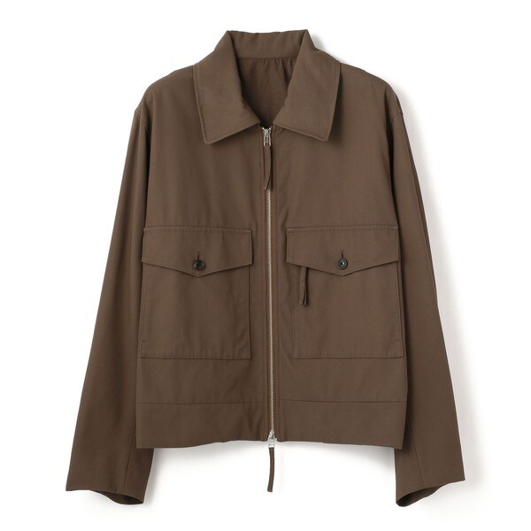 URU ウル ZIP UP BLOUSON ジップアップブルゾン シャツ 2 URU(ウル)/ZIP UP BLOUSON/NAVY 通販 取り扱い-CONCRETE RIVER