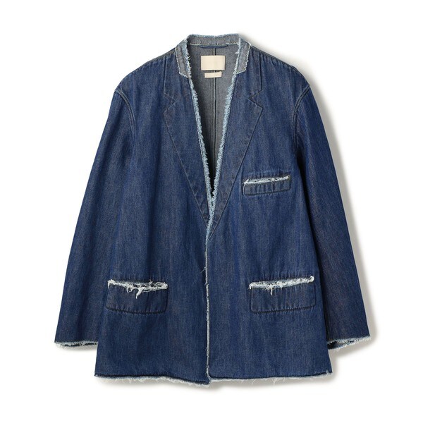 21ss Cut-Off Denim Tailored Jacket