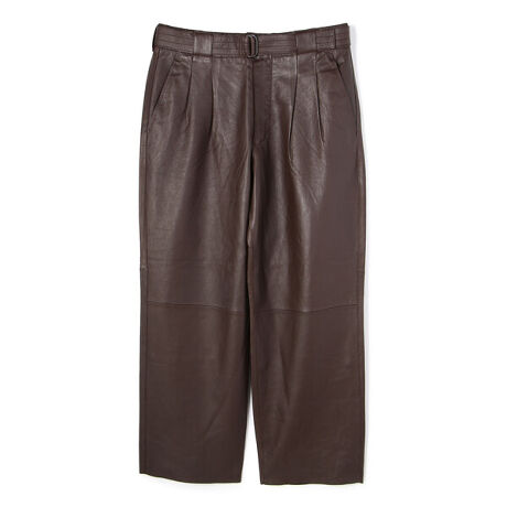 YOKE／ヨーク／＠／BELTED LEATHER 2TUCK 