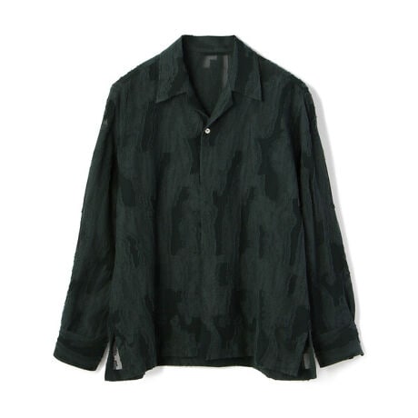 IRENISA／イレニサ／Open Collar L／S Shirt 