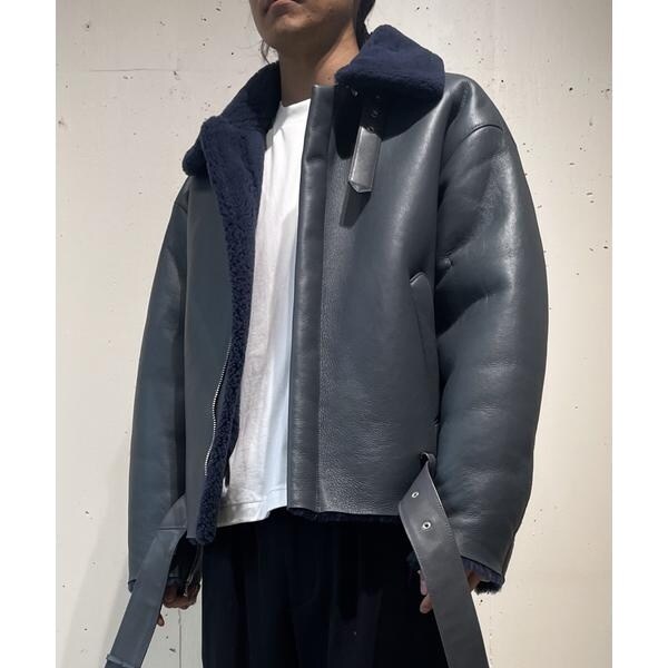 YOKE DETACHABLE COLLAR BOMBER JACKET