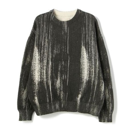 YOKE／ヨーク／Printed Cotton Cneck Sweater／YK22SS0347S | ガーデン 