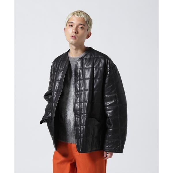 YOKE リバーシブルキルティングレザージャケット YOKE リバーシブルキルティングレザージャケット ダイヤキルティング