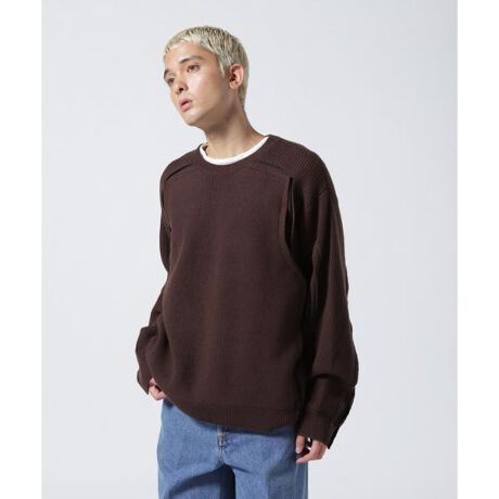 YOKE／ヨーク／Broken Crewneck Sweater | ガーデン(GARDEN) | マルイ 