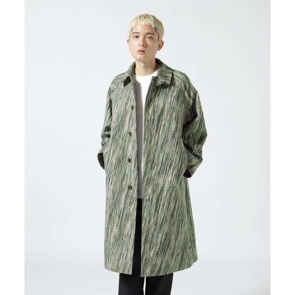 ジャケット・アウター YOKE DOUBLE JQUARD KNIT BALCOLLAR COAT YOKE | DOUBLE JQUARD KNIT BALCOLLAR COAT(BROWN) | ダブルジャガード