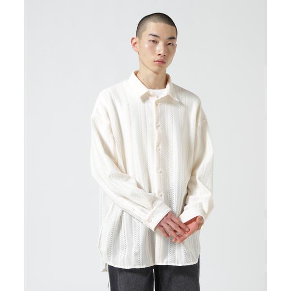 IRENISA／イレニサ／OPEN COLLAR CUTTING SHIRT | ガーデン(GARDEN