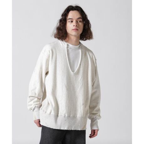 ANCELLM／アンセルム／CRASH CREWNECK SWEAT SHIRT | ガーデン(GARDEN 
