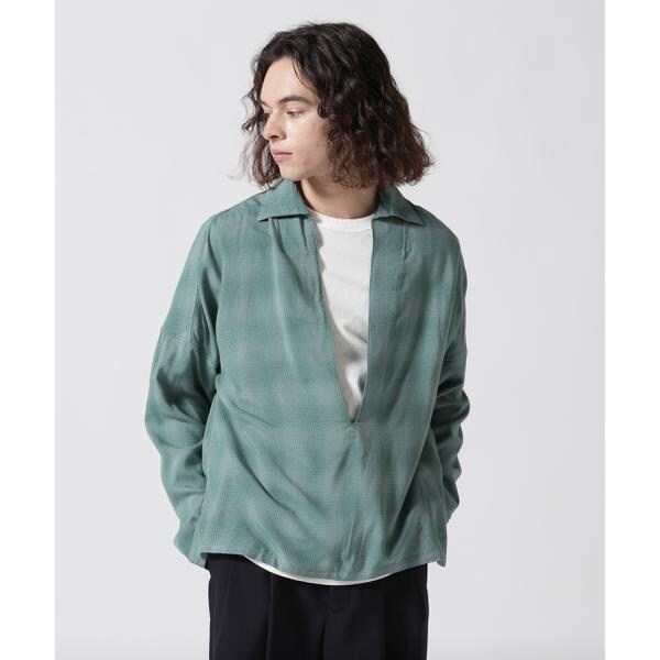 ANCELLM／アンセルム／OMBRE CHECK PULLOVER SHIRT | ガーデン(GARDEN ...