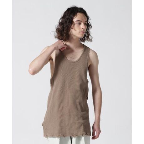 ANCELLM／アンセルム／DAMAGE WAFFLE TANKTOP | ガーデン(GARDEN 