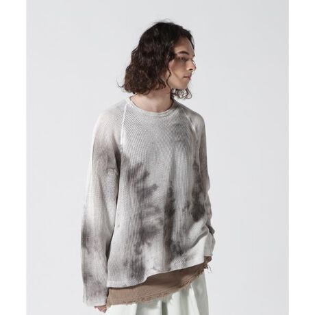 ANCELLM／アンセルム／ANCELLM DYED MESH LS T-SHIRT | ガーデン 