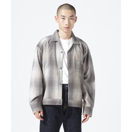 ANCELLM／アンセルム／FLANNEL CHECK SHORT SHIRT JACKET | ガーデン 