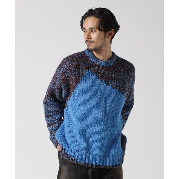 YOKE／ヨーク／Intarsia Crewneck Sweater | ガーデン(GARDEN