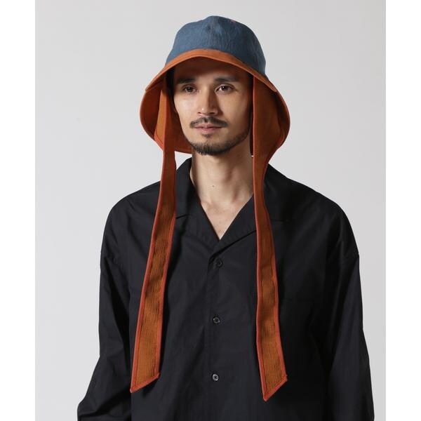 帽子 Sasquatchfabrix-DOUBLE BRIM BUCKET HAT Sasquatchfabrix.／サスクワッチファブリックス／2TONE DOUBLE BRIM H