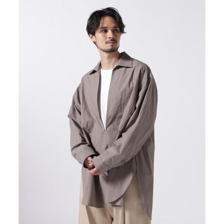 ANCELLM／アンセルム／SKIPPER LONG LS SHIRT(KHAKI) | ガーデン 