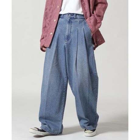 Toironier／トワロニエ／2tuck wide denim pants | ガーデン(GARDEN 