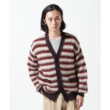 YOKE／ヨーク／MOHAIR BORDER CARDIGAN