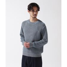 YOKE／ヨーク／MESH KNITTED CREWNECK SWEATER
