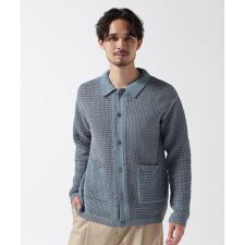 YOKE ／ ヨーク ／ MESH KNITTED SHIRT CARDIGAN