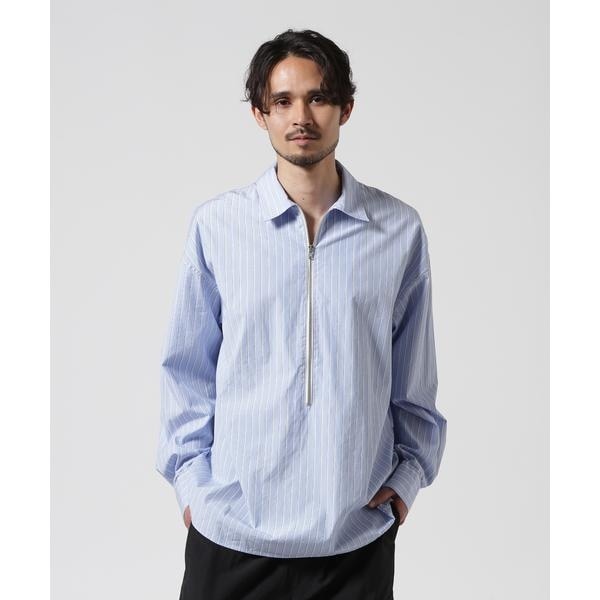 D.M.G／ディーエムジー フレンチリネンキャンバス スタンドカラー