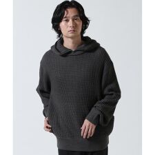 Toironier／トワロニエ／Zip Waffle Knit Hoodie