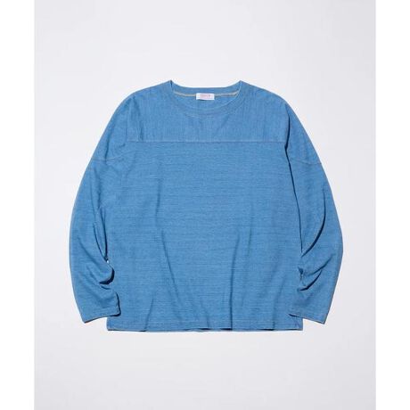 [^ԁF7885230255]THOUSANDS^TEUY^FADED INDIGO FOOTBALL LS TEE- Âtbg{[Vcč\z- ƓȃV_[؂ւƃG{[pb`̌`󂪓- [vF̎gpCfBStB[VIWiŐ- s}Rbg̗Ȃgpxlŕ҂ݗĂf- s}RbĝȂ₩Ɗ炩ATCNRbg̃𕹂n- H{S̓IɒÂ悤ȃ\Quality - 100 COTTONMADE IN JAPANTH117S - 67cm@g57cm82.5cmM - 70cm@g60cm85.5cmL - 74.5cm@g64cm88.5cm@@*i덷Ƃā}1cmقǕ\L̐@ƈقȂꍇ܂̂ŁA悻̖ڈƂĂlBTHOUSANDS^TEUY(REAL)UNIQUE CLOTHINGlj[Nɂm@we[WɐV𐁂񂾗m@ɂTOɂȂ̗m@@ʏmƂ͕ʂ̃xNǵA{̈Ӗł̃j[NBꖳB͉ɂAƎ̗OɂĐꂽ㐢ɎćBTHOUSANDS͌ÒEAJJWA[cɁA̒mVd񂶂V_ăj[NȌ㕞n܂B@THOUSANDS propose modernizing long-established clothes with intellectual and innovative perspectives while learning from the past.