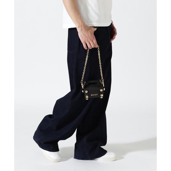 [�}���C]MASU�^�G���G�[�G�X���[�^LEATHER CAKE BAG PETIT�^M26U6OJ007/�K�[�f���iGARDEN�j �u���b�N