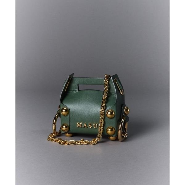 [�}���C]MASU�^�G���G�[�G�X���[�^LEATHER CAKE BAG PETIT�^M26U6OJ007/�K�[�f���iGARDEN�j �O���[��