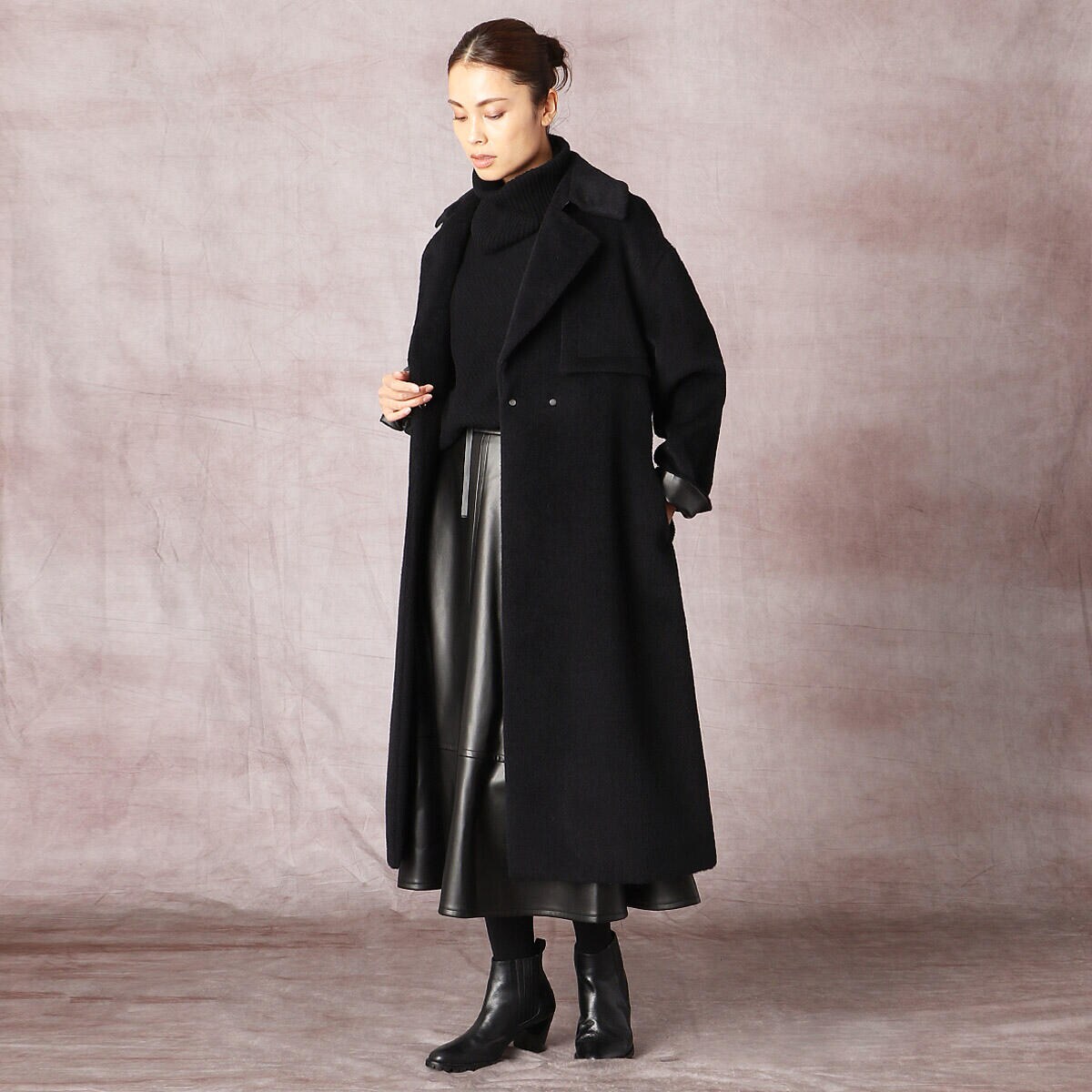 TALLサイズ〕ベビーアルパカ シャギーコート | コムサ(COMME CA) | 34 